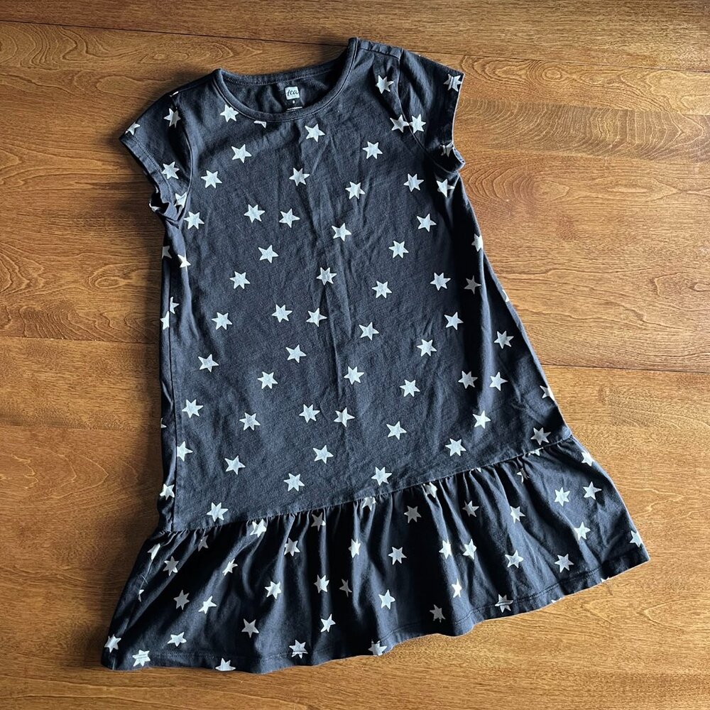 Tea collection soft black stars dress 8